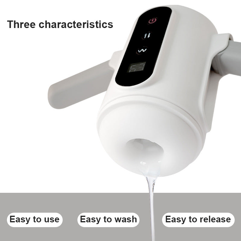 Sexeeg Automatic Male Masturbator for Man: Game Cup Pulse - Telescopic Vibration