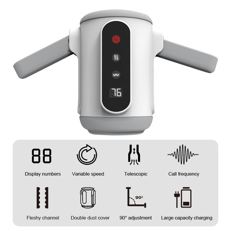 Sexeeg Automatic Male Masturbator for Man: Game Cup Pulse - Telescopic Vibration