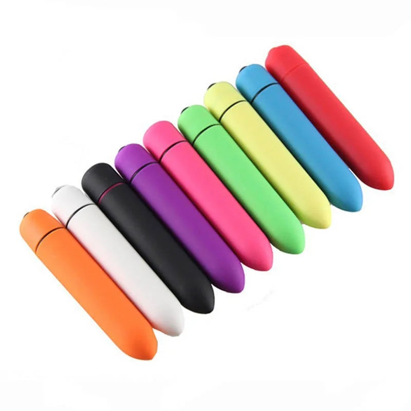 Sexeeg Fun Vibrator Mini Bullet Jump Egg Ten Frequency Vibration Tip Frosted Bullet