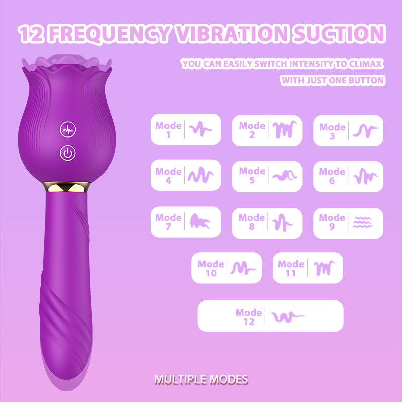 Sexeeg Rose Shaker Sucking Jump Egg Adult Toy G-spot Masturbation Device for Women