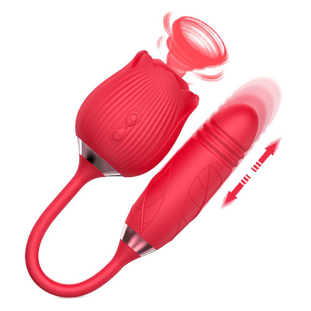 Sexeeg New 2 In 1 Rose Flower Toy Pro 2