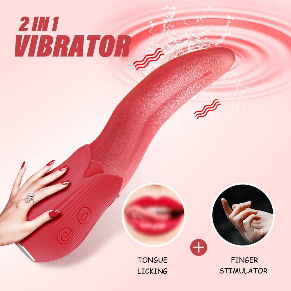 Sexeeg Upgraded Rose - 20 Frequency Tongue Licking Vibrator