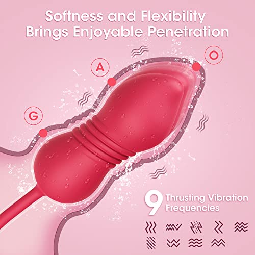 Sexeeg Rose Toy Vibrator Female Telescopic Egg Jumping Tongue Licker Sex Toys
