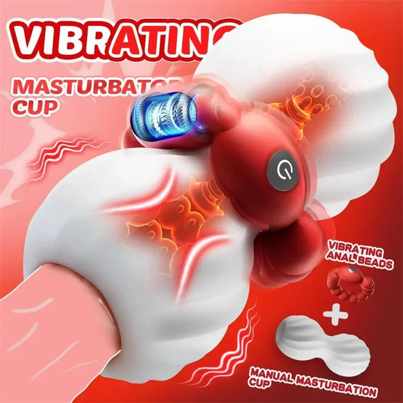 Belt Automatic Man Masturbator Vagina Realistic Masturbation Cup Pusssy Toys