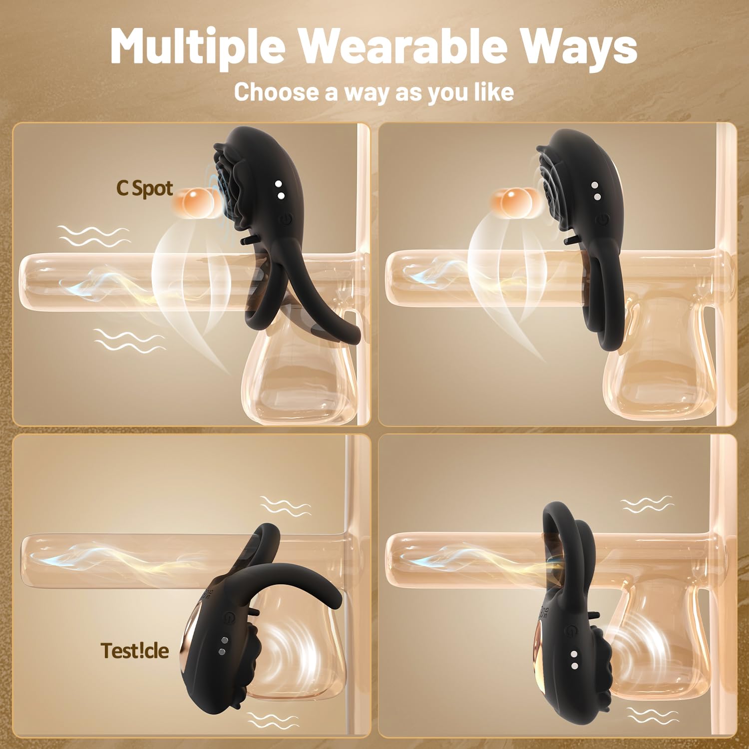 Sexeeg Rose Clitoral Stimulator Couples Sex Toys for Men Women Pleasure