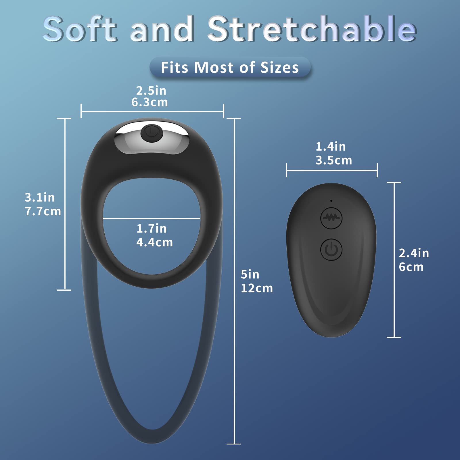 Sexeeg Rabbit Vibrating Cock Ring Adult Sex Toys with Clitoral Vibrator