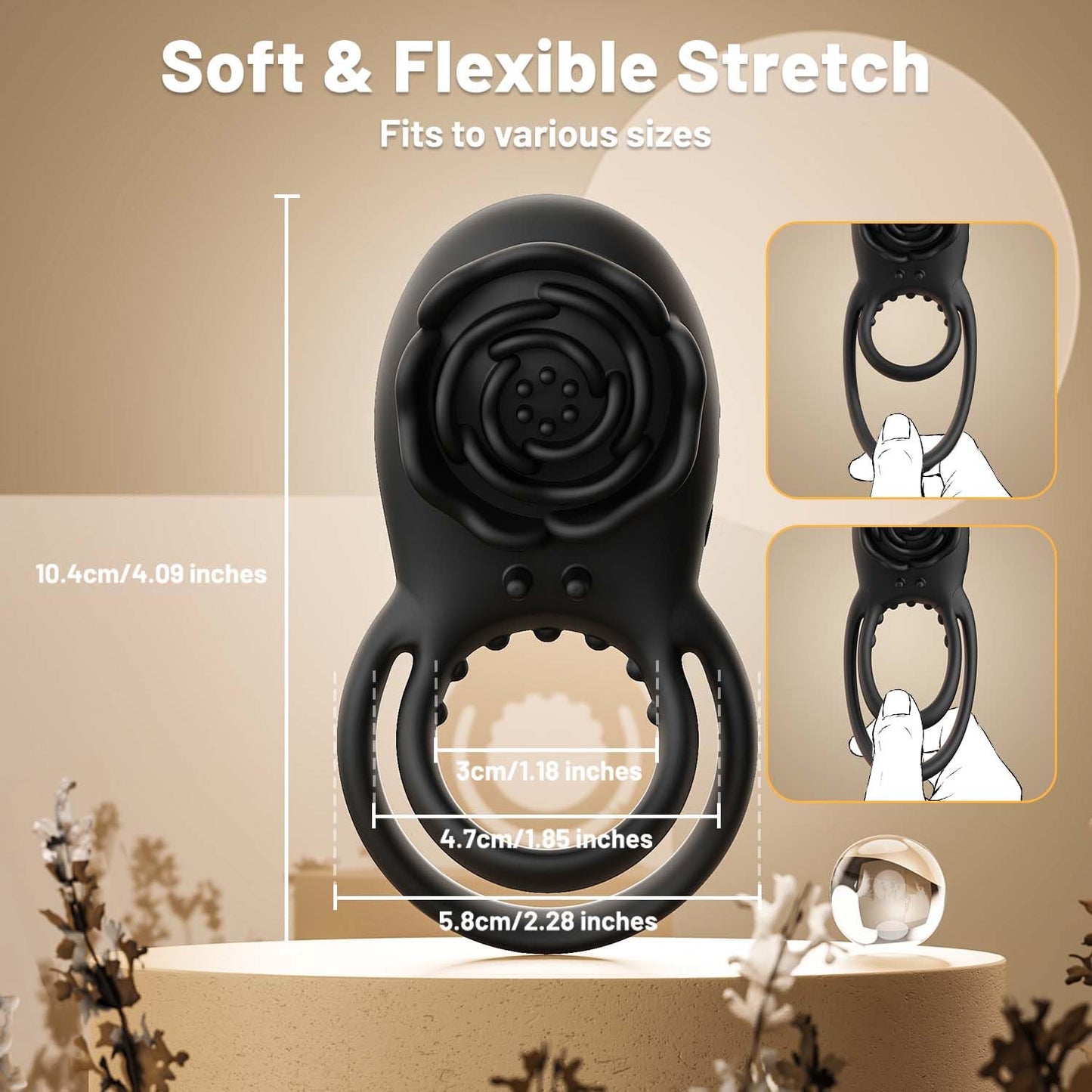 Sexeeg Rose Clitoral Stimulator Couples Sex Toys for Men Women Pleasure