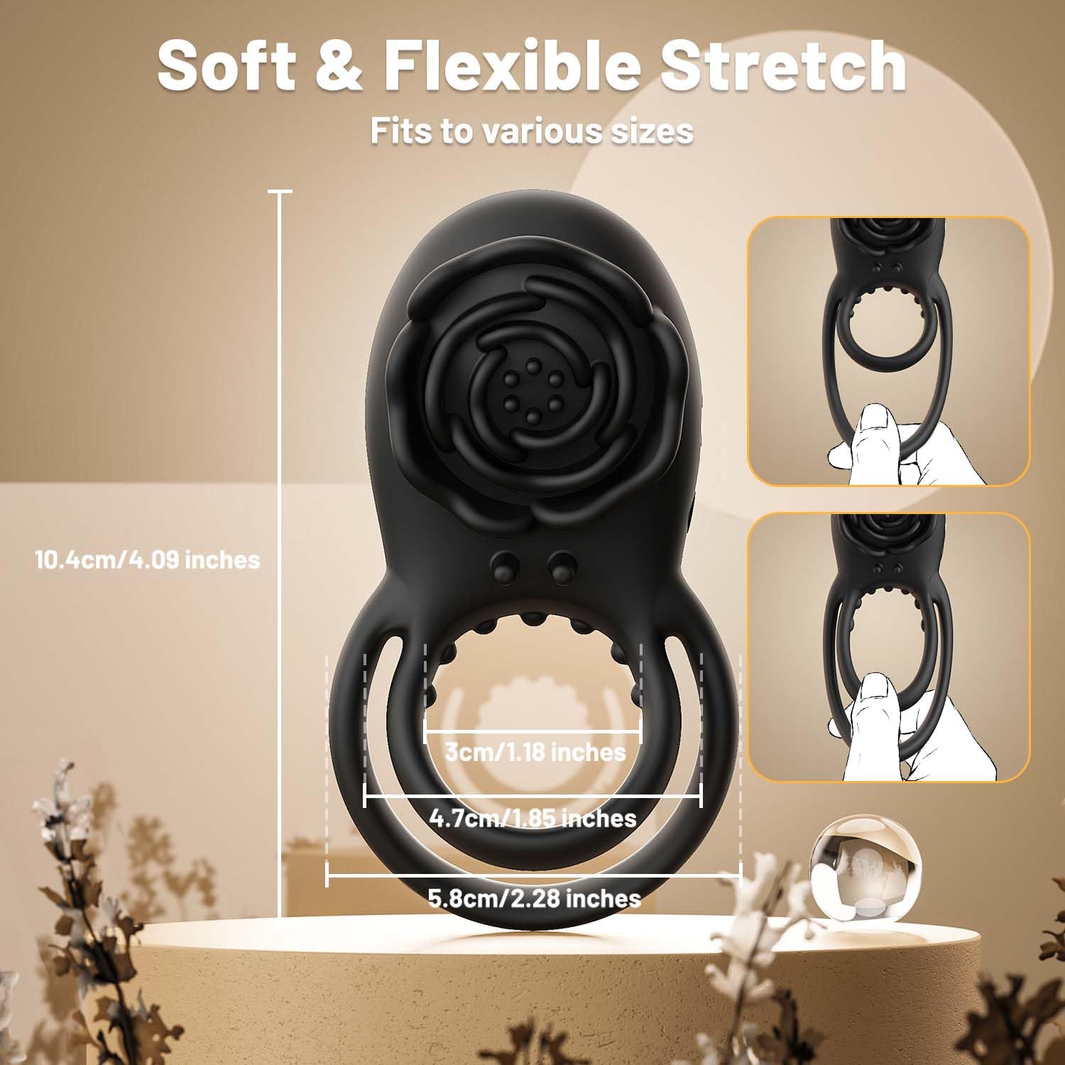 Sexeeg Rose Clitoral Stimulator Couples Sex Toys for Men Women Pleasure