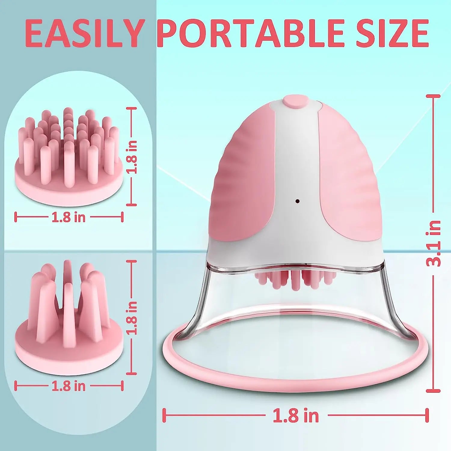 Breast Enlargement Sucking Vibrator Vacuum Pump Sucker for Women