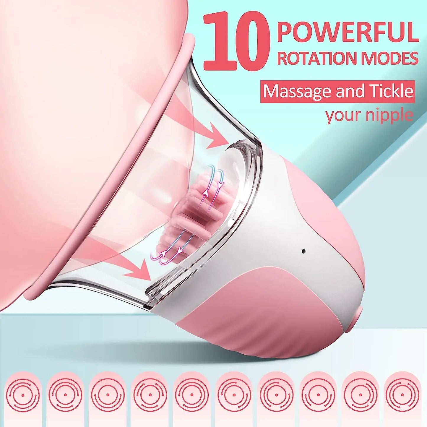Breast Enlargement Sucking Vibrator Vacuum Pump Sucker for Women