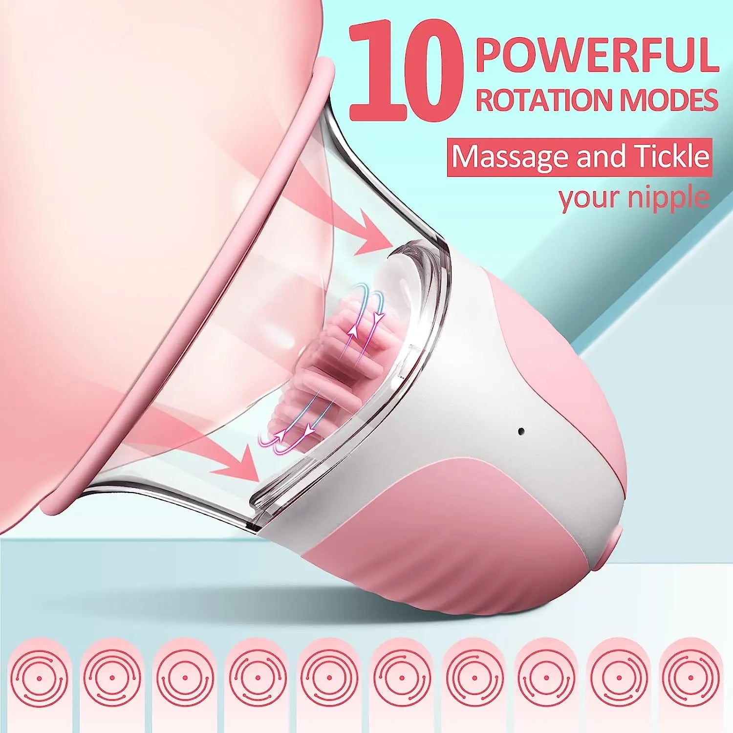 Breast Enlargement Sucking Vibrator Vacuum Pump Sucker for Women