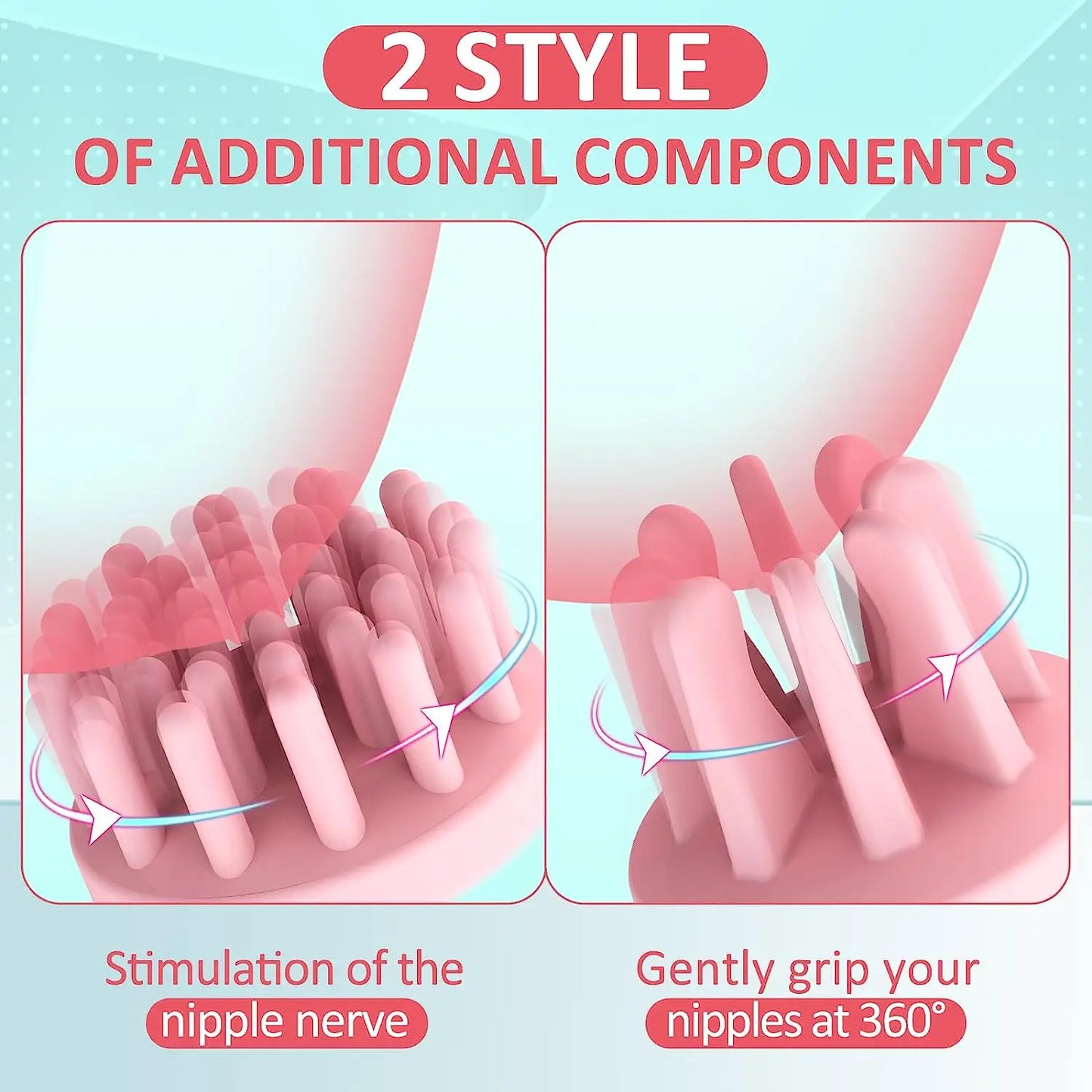 Breast Enlargement Sucking Vibrator Vacuum Pump Sucker for Women