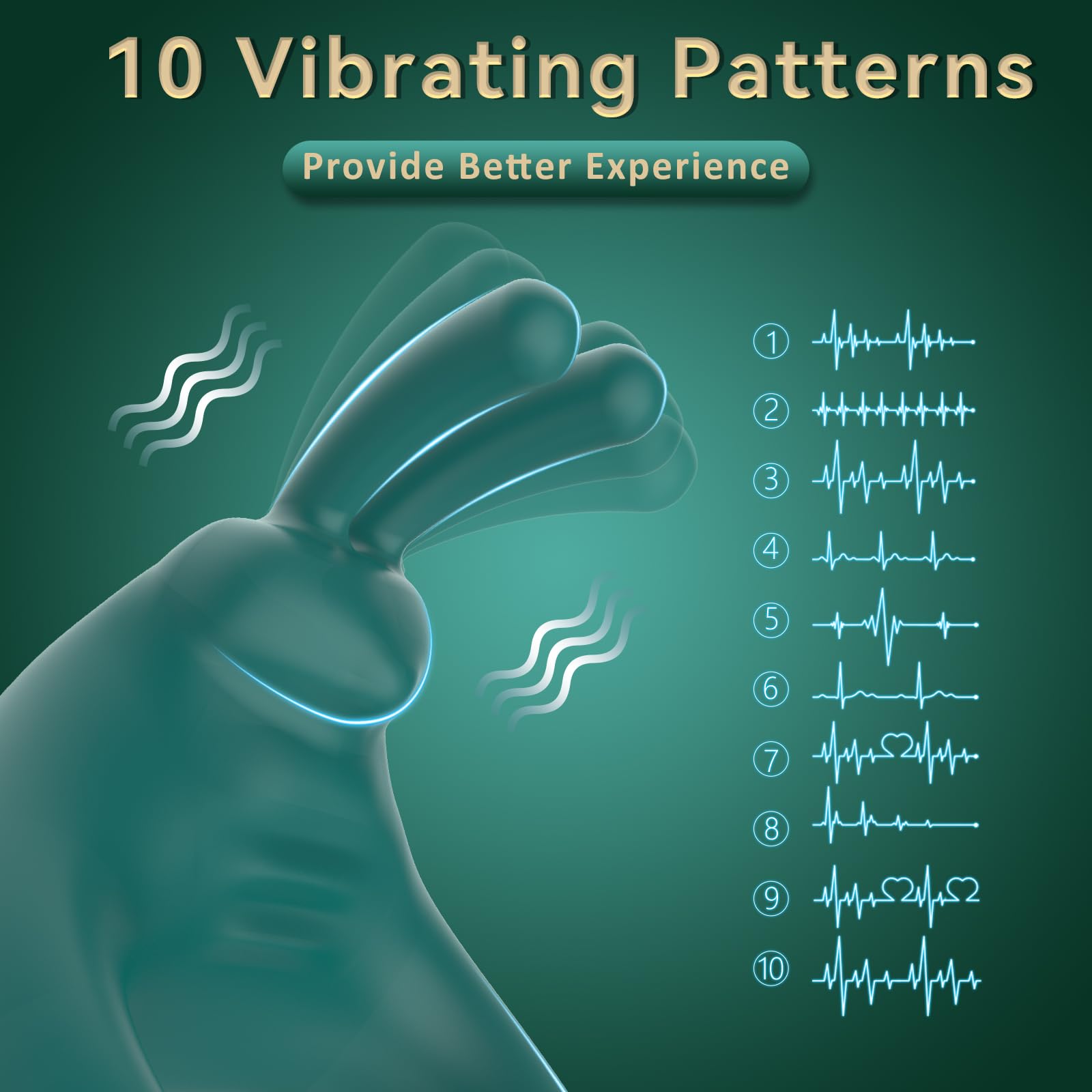 Sexeeg Rabbit Vibrating Cock Ring Adult Sex Toys with Clitoral Vibrator