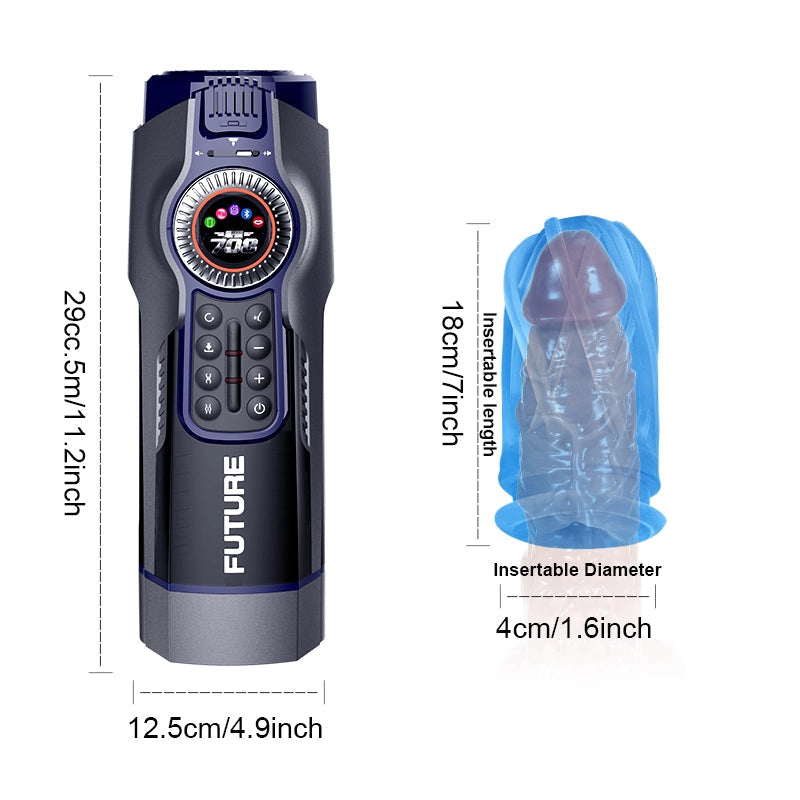 Sexeeg 10-Frequency Expansion Heating Male Aircraft Cup