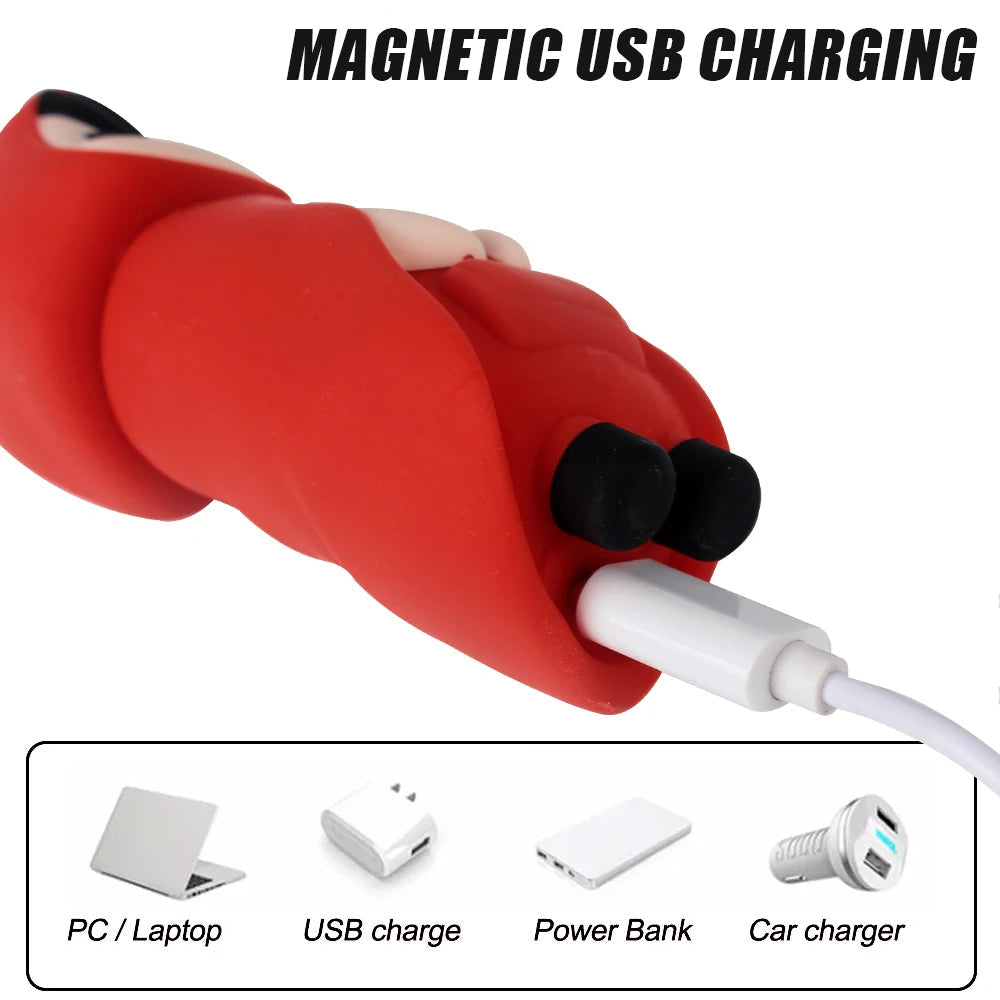 Sexeeg Little Red Riding Hood Christmas Orgasm Egg Vibrating Clitoris Nipples Stimulator
