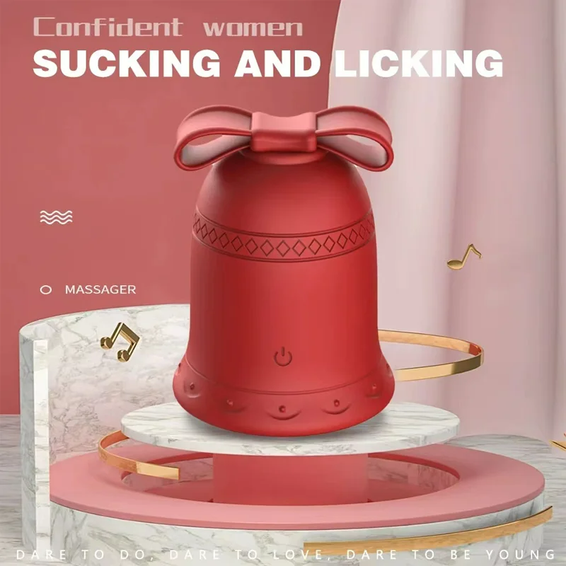 Sexeeg Christmas Tongue Licking Sucking Vibrator APP Controlled Clitoral Stimulator for Women