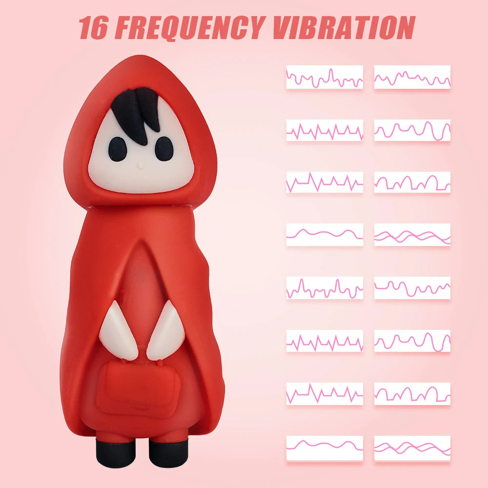 Sexeeg Little Red Riding Hood Christmas Orgasm Egg Vibrating Clitoris Nipples Stimulator