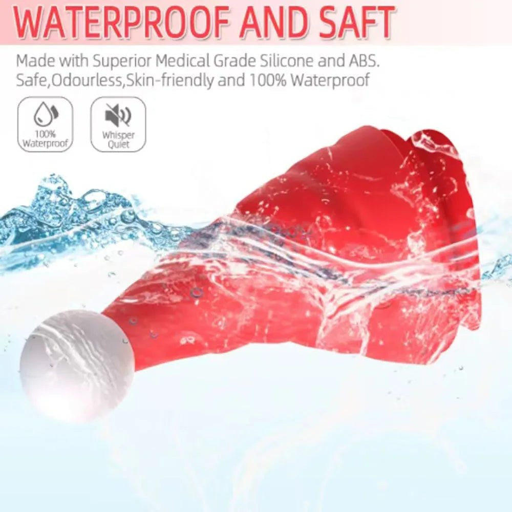 Sexeeg Santa Hat Vibrator 15 Speed Cunnilingus Masturbator Clit G-Spot Stimulator For Christmas