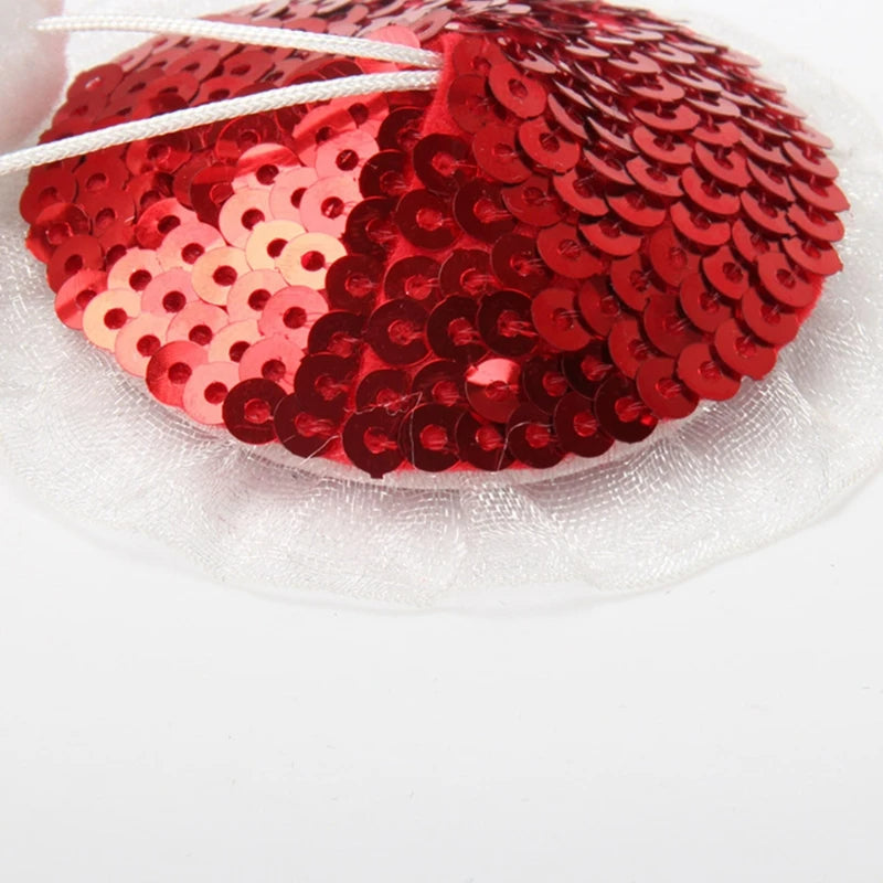Sexeeg Christmas Small Sequins Sexy Female Nipple Stickers
