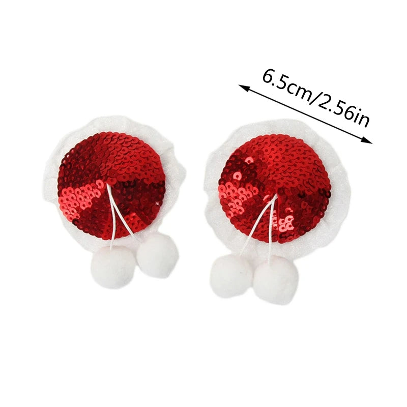 Sexeeg Christmas Small Sequins Sexy Female Nipple Stickers