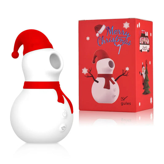 Sexeeg  Christmas Snowman Vacuum Powerful Sucking Vibrator