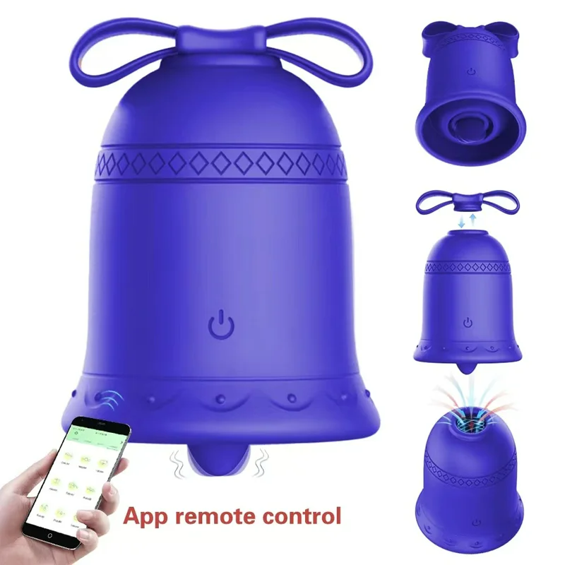 Sexeeg Christmas Tongue Licking Sucking Vibrator APP Controlled Clitoral Stimulator for Women