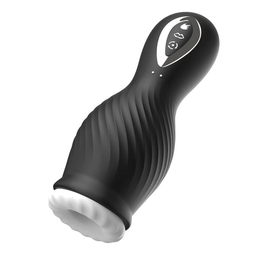 Sexeeg Dragon Suction Rotating Trainer Male Masturbators Oral Vaginal Penis Vibrator