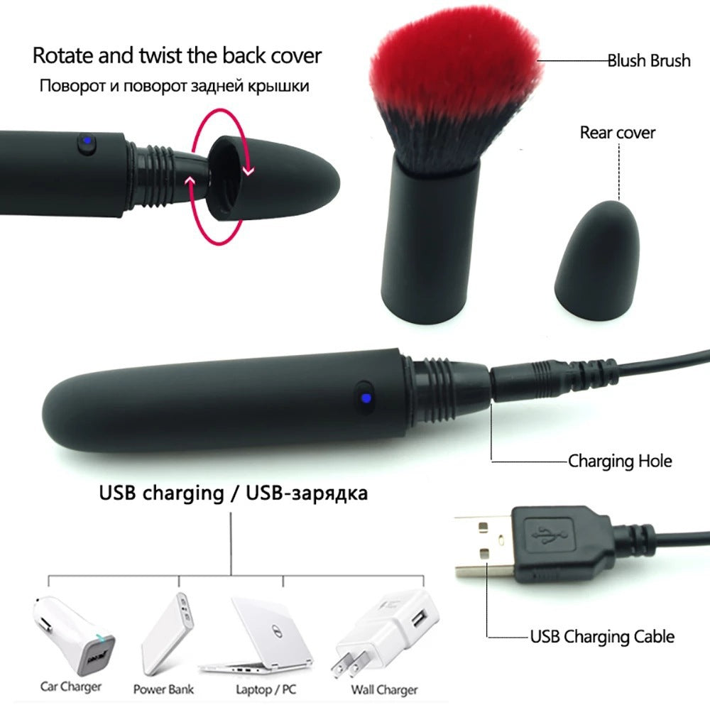 Sexeeg Brush 5.0 - Beauty Brush Vibrator Conceals Orgasm Masturbator Mute Women
