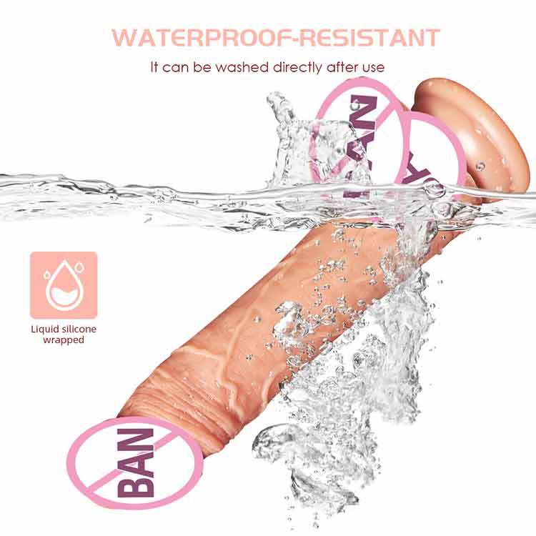 Sexeeg Waterproof 7 Frequency Retractable Swing Dildo