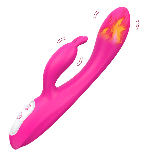 Sexeeg Female Masturbation Device Rabbit Heated Vibrator Waterproof