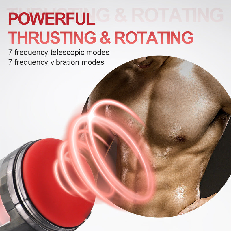 Sexeeg Fully Automatic 7 Telescopic Vibration Intelligent Male Masturbator Cup