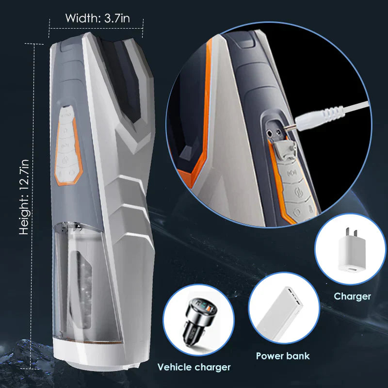 Sexeeg Automatic 4 Rotating 3 Thrusting Male Masturbator