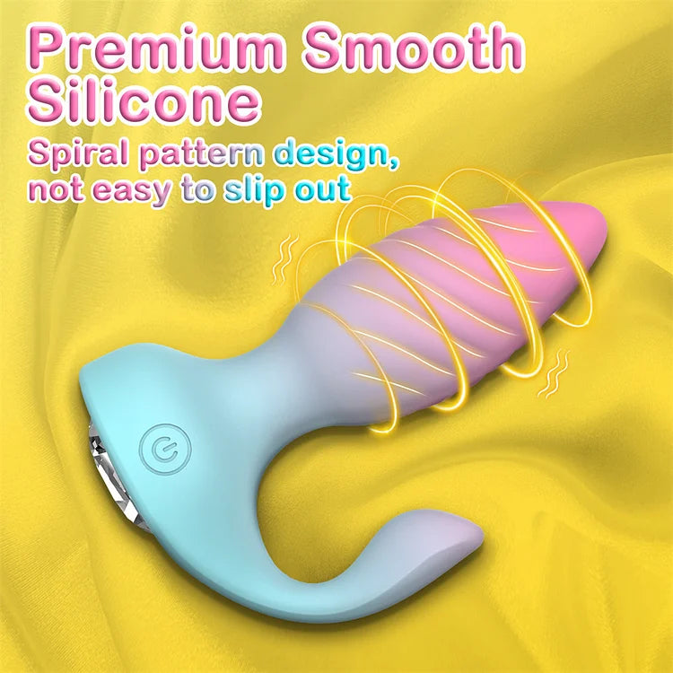 sexeeg Diamond Anal Plug Wearable Vestibular Remote Control Anal Plug Vibrator