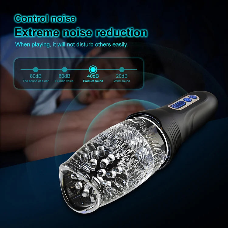 Sexeeg Gawk Gawk 3000 PRO Male Rose Thrusting Rotating And Vibrating Oral Sex Masturbation Cup
