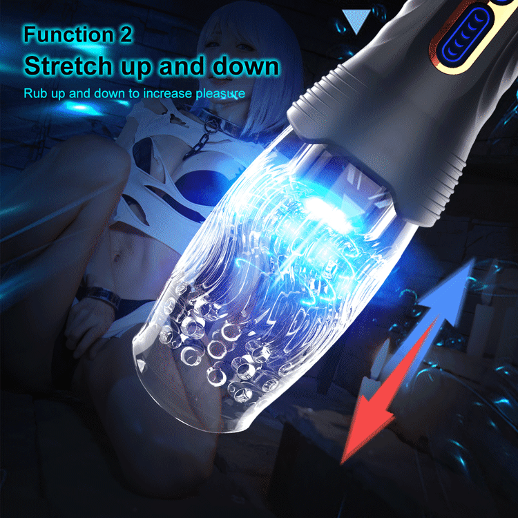 Sexeeg Gawk Gawk 3000 PRO Male Rose Thrusting Rotating And Vibrating Oral Sex Masturbation Cup