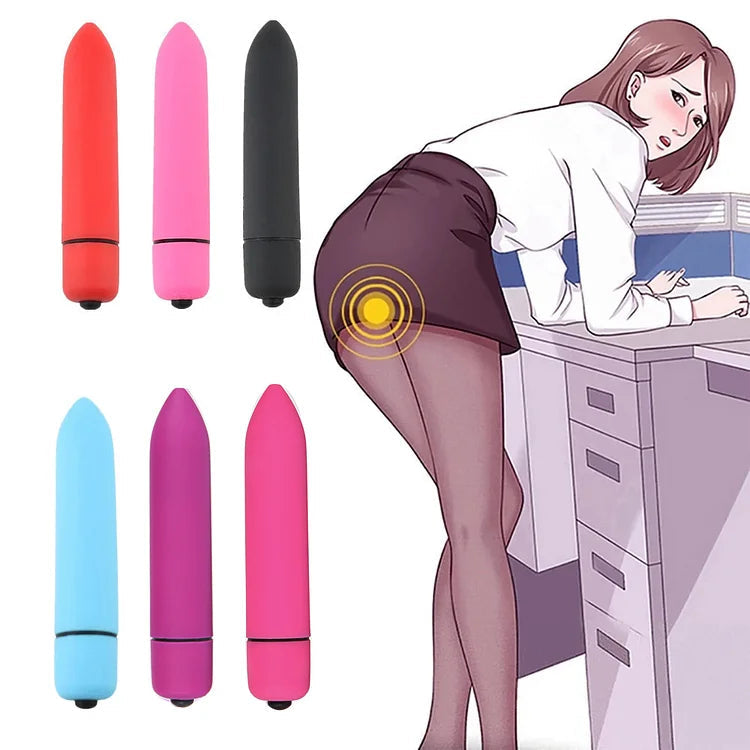 Sexeeg Fun Vibrator Mini Bullet Jump Egg Ten Frequency Vibration Tip Frosted Bullet