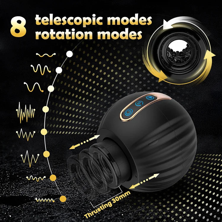 sexeeg Automatic Rotating Thrusting Male Masturbator Blowjob Pocket Pusssy