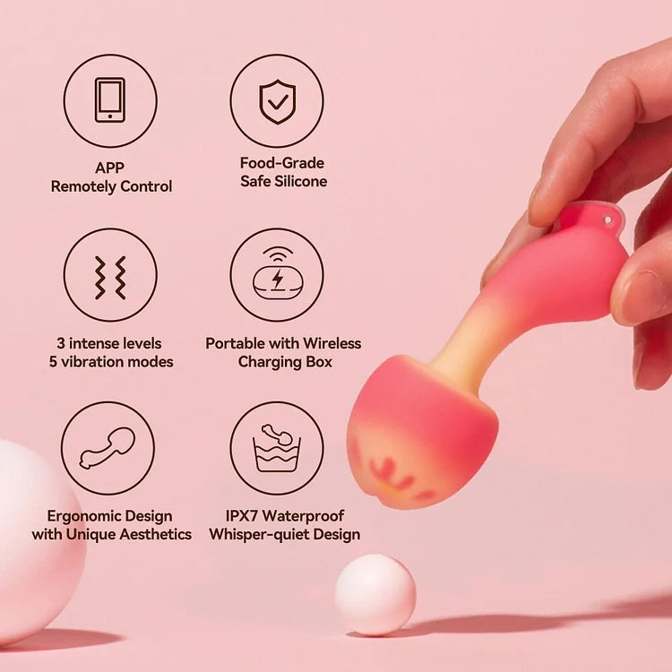 Sexeeg Sunset Mushroom Vibrator G Spot Clitoris Vibrator With Charging Warehouse
