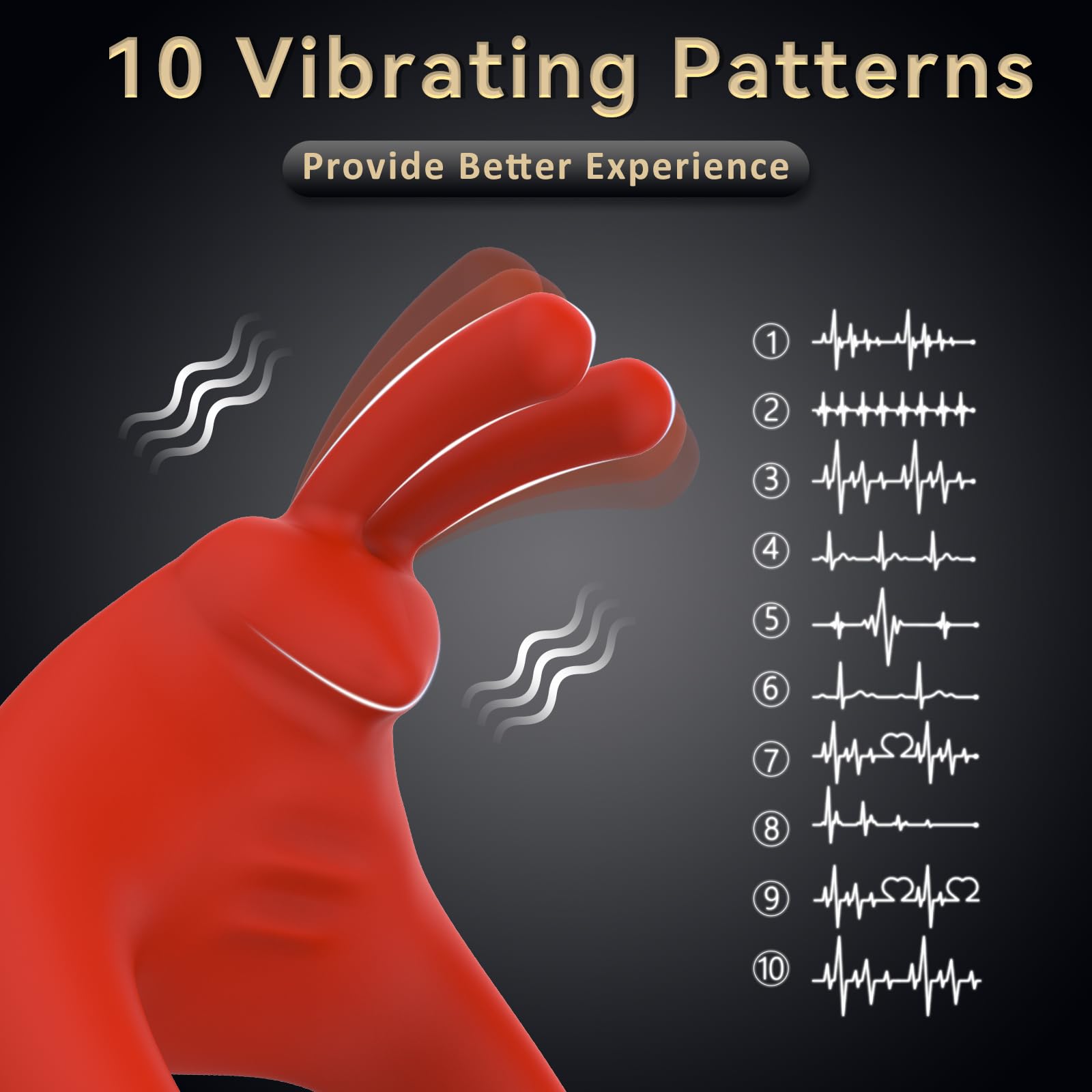 Sexeeg Rabbit Vibrating Cock Ring Adult Sex Toys with Clitoral Vibrator