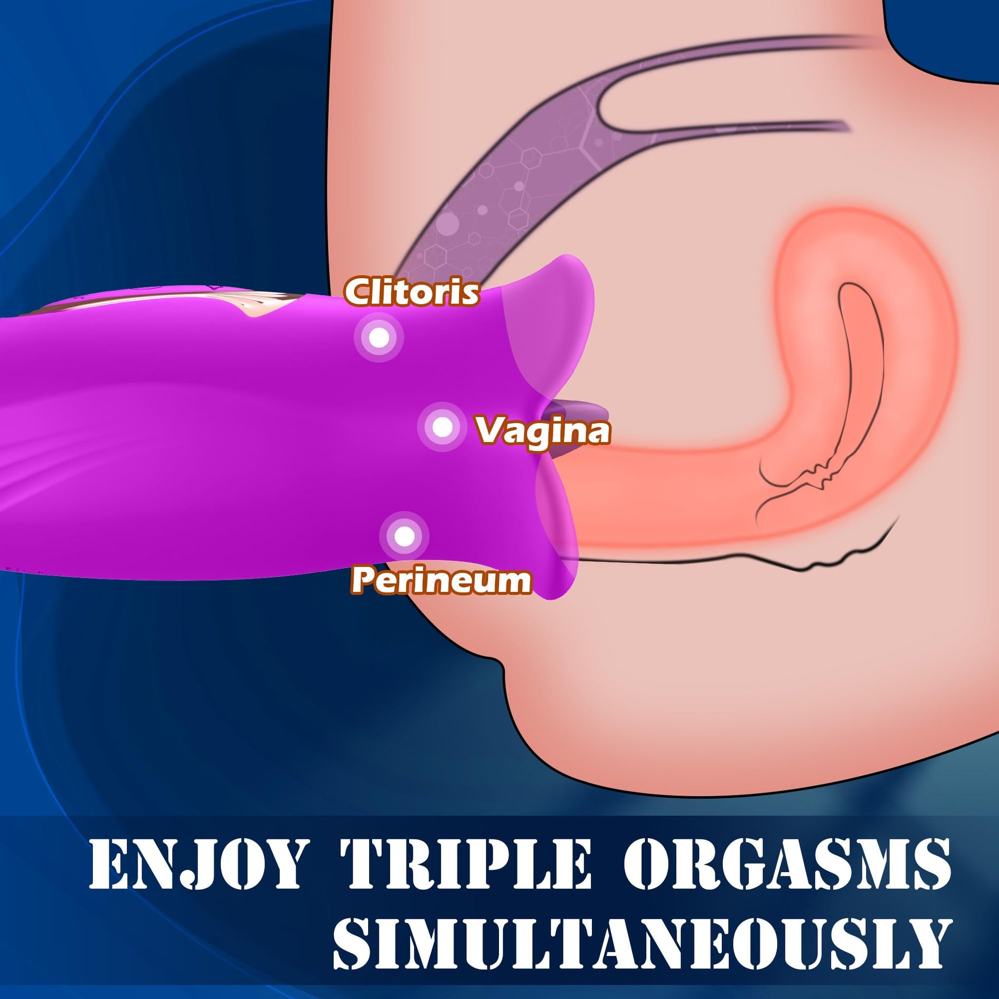 Sexeeg Rose Kiss 10 Biting & 10 Vibrating Modes Stimulate Nipple Clitoral Women Vibrator