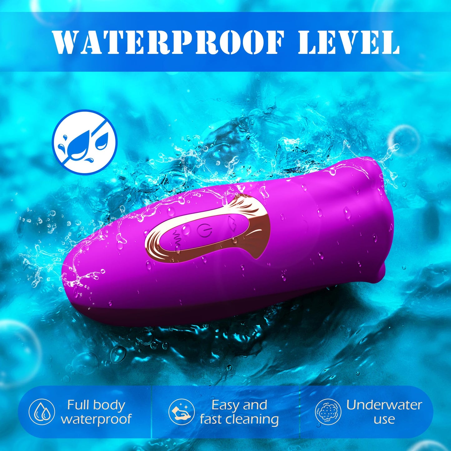 Sexeeg Rose Kiss 10 Biting & 10 Vibrating Modes Stimulate Nipple Clitoral Women Vibrator