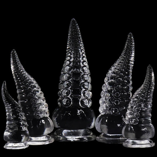 Transparent Soft Dildo Tentacles Big Anal Plug Butt Plug Adult Sex Toys