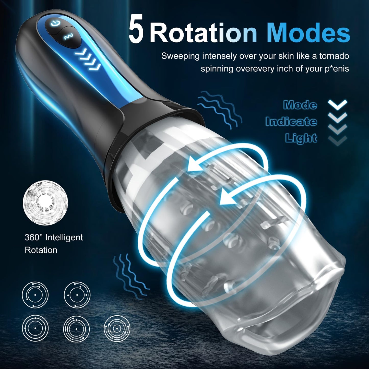 Sexeeg Gawk Gawk 6000 Pro With 5 Vibrating & 5 Rotating Modes
