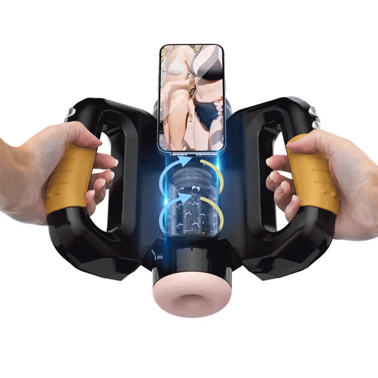 Sexeeg Hercules Grip Master Upgraded Fully Automatic Telescopic Rotating Masturbation Cup