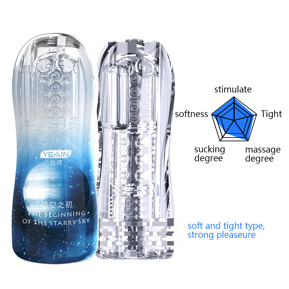 Sexeeg Ransparent Sucking Vibrating Airplane Cup Automatic Male Trainer