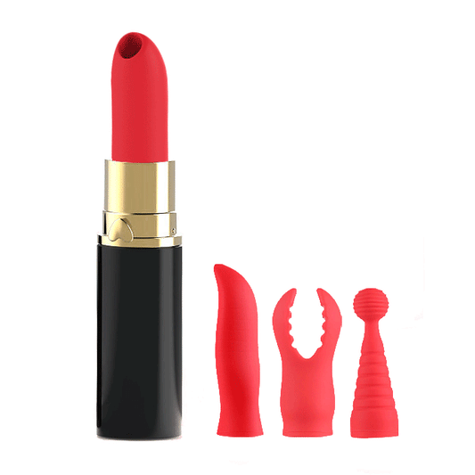 Sexeeg Lipstick Jump Egg Sucking Vibrating Stick Female