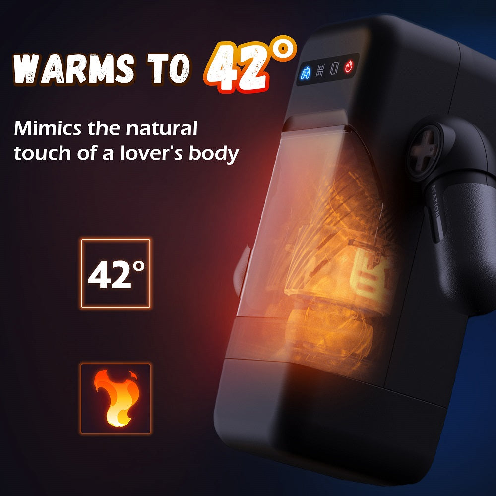 Sexeeg Game cup - Thrust Vibration Masturbator With Heating Function