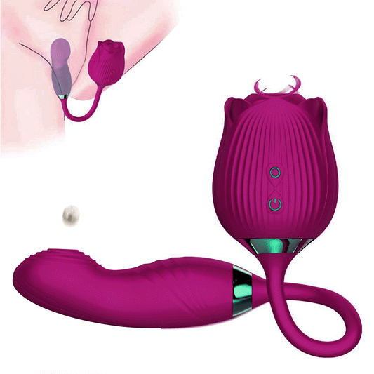 Sexeeg Rose Vibrator Clitoris Stimulator