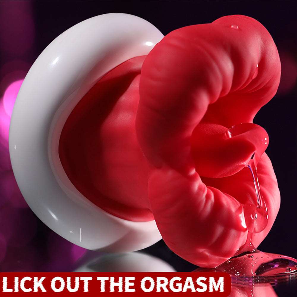 Sexeeg Big Mouth Upgraded Tongue Licking Vibrator for Women with 8 Vibrating Tongue Licking Modes