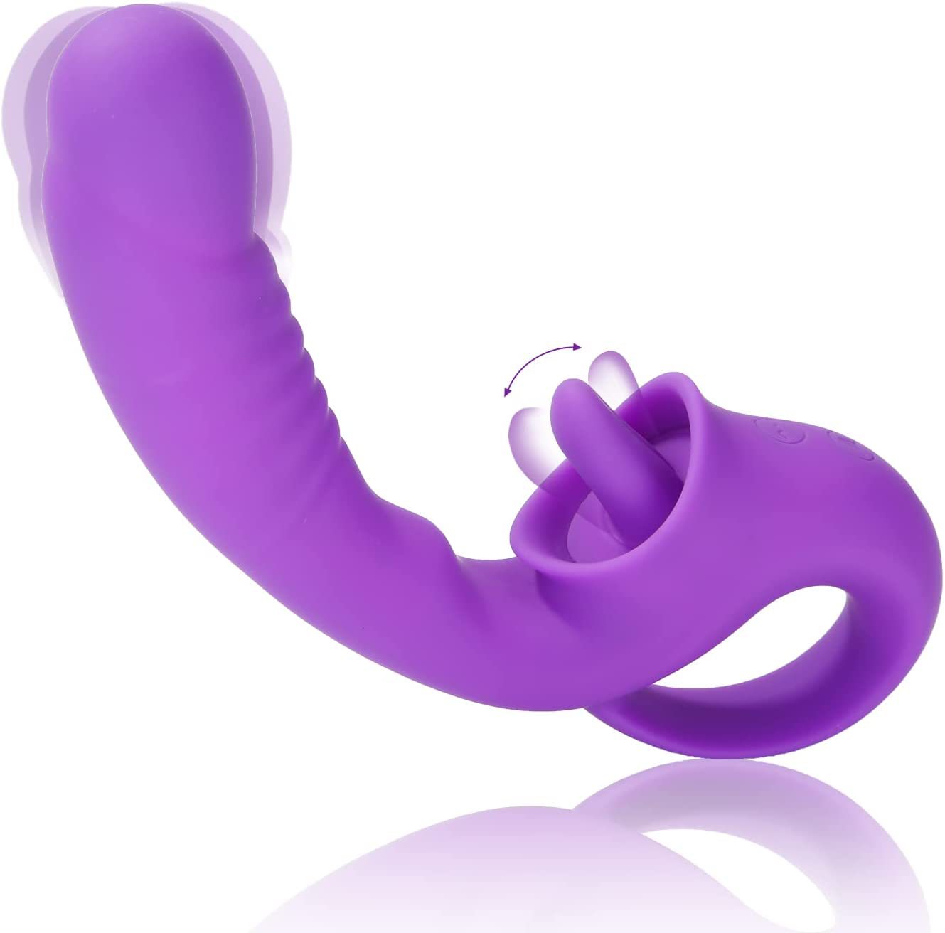 Sexeeg Ava 2-in-1 Tongue-licking Vibrator